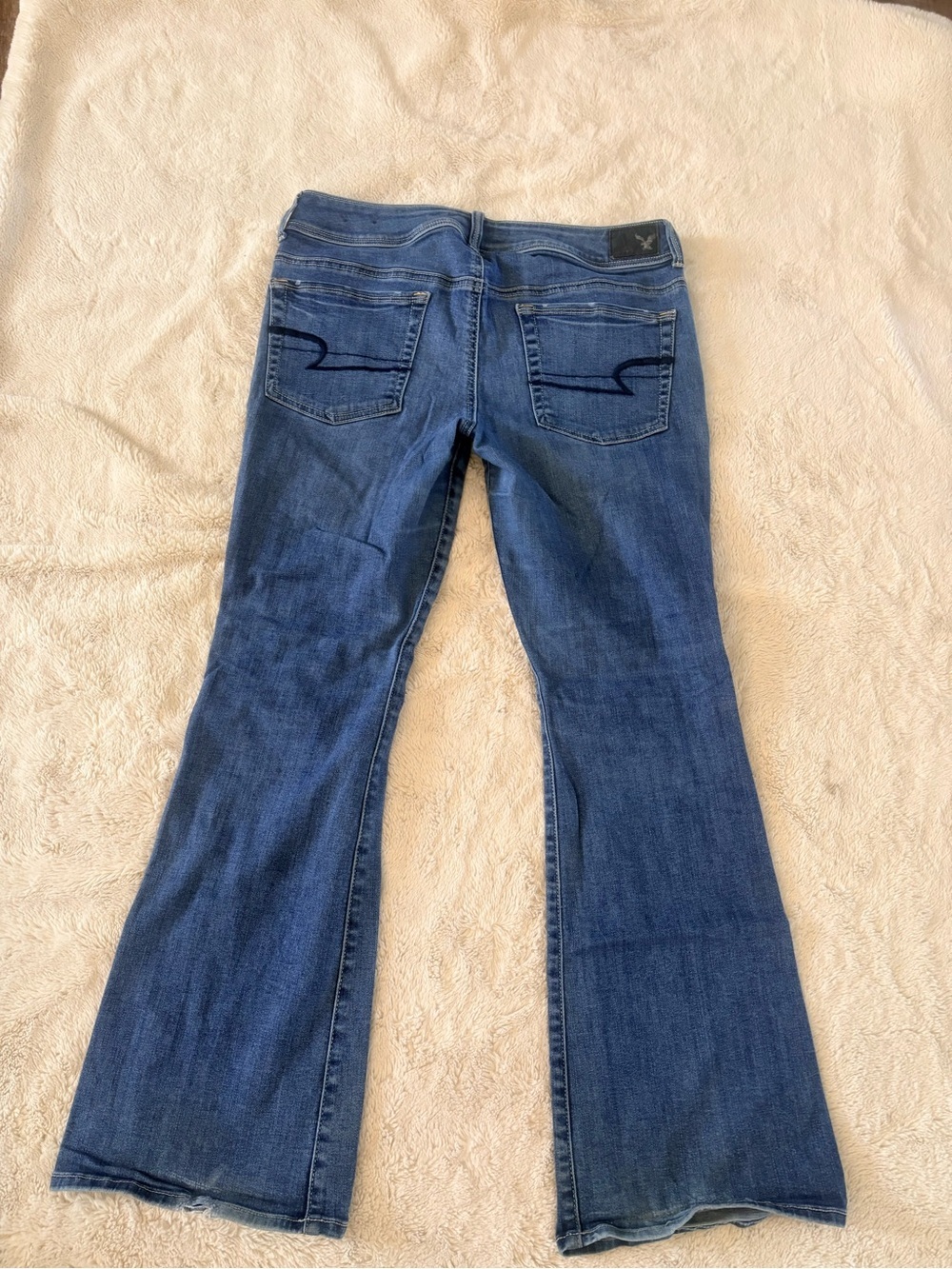 American Eagle Mid‑Rise Bootcut Jeans – Size 12 Short | Y2K Revival | - Picture 10 of 13